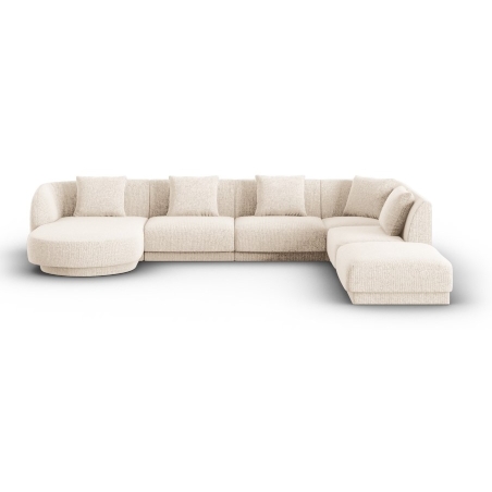 Corner side - Rights, colour - shades of beige, Szenil Tulum Cosmopolitan-design - Beige Clair (Haga23)