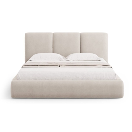 Upholstered bed with Nicolas storage box 140x200 Chenille Cosmopolitan-design