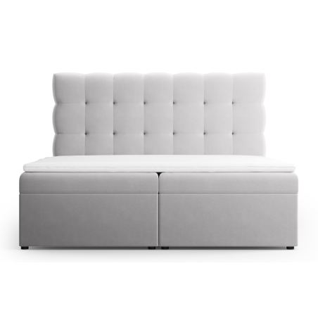 colour - shades of grey, Welur Bali Łóżko Cosmopolitan-design - Silver (Blu03)