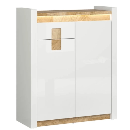 Alameda chest of drawers Black Red White