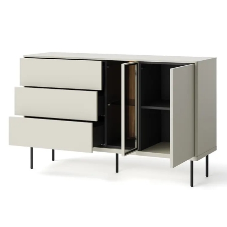 Epiro chest of drawers with LED lighting EP-03 Lenart