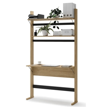 Bookcase with desk Ollie OL-04 Lenart