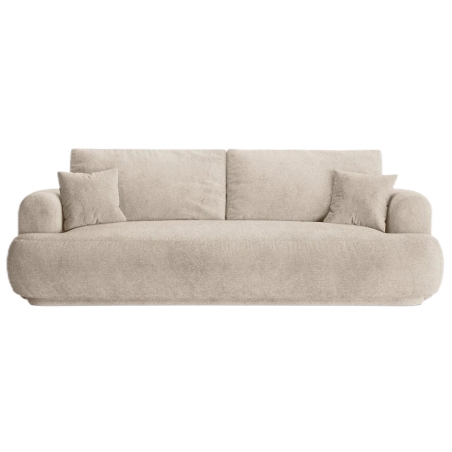 Ella three-seater sofa in structured fabric Micadoni