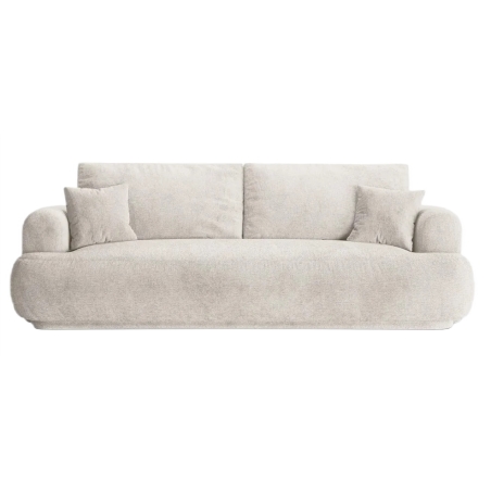 Ella three-seater sofa in structured fabric Micadoni