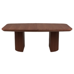 Micadoni table veneer/oak colouring: Dark oak veneer and dark brown oak 