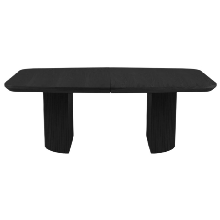 Micadoni table veneer/oak colouring - Black oak veneer and black oak