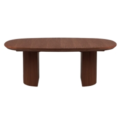 Micadoni table veneer/oak colouring: Dark oak veneer and dark brown oak 