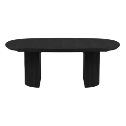 Micadoni table veneer/oak colouring: Black oak veneer and black oak 