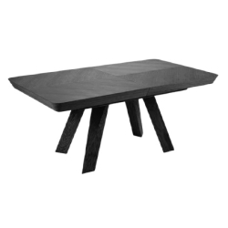 Micadoni table veneer/oak colouring: Black oak veneer and black oak 