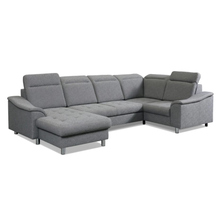 Corner side - Left, colour - shades of grey, MebloSoft size 3 - Aston 17