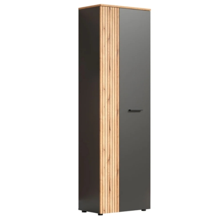 Esteban 60cm hall wardrobe SZF2D/60 graphite/oak evok BRW