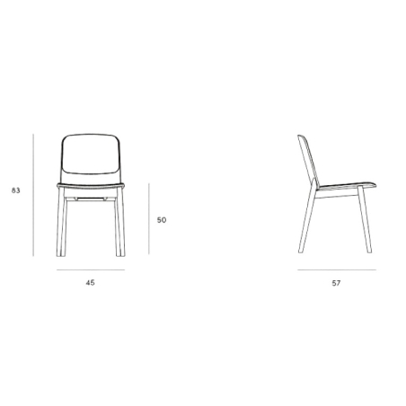 Prop chair A-4395 Beech Paged