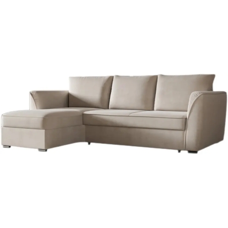 Corner side - Left, colour - shades of beige, MebloSoft size 3 - Royal Velvet 03