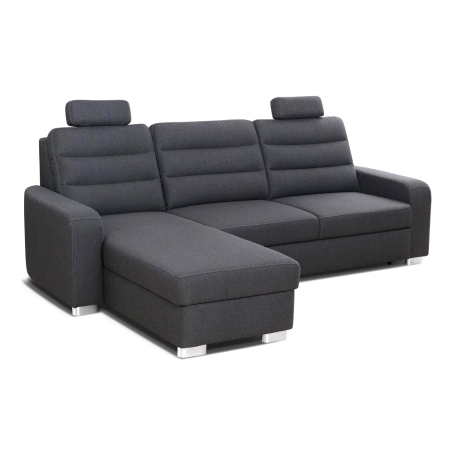 Corner side - Left, colour - Dark grey, MebloSoft size 3 - Aston 18