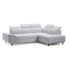 Narożnik Loft UP-2F 268X203cm Meblosoft strona prawa jasny szary