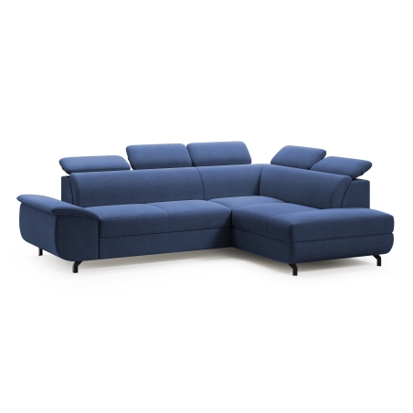 Narożnik Loft UP-2F 268X203cm Meblosoft strona prawa niebieski