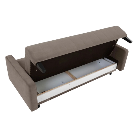 Marcia brown sofa bed Black Red White