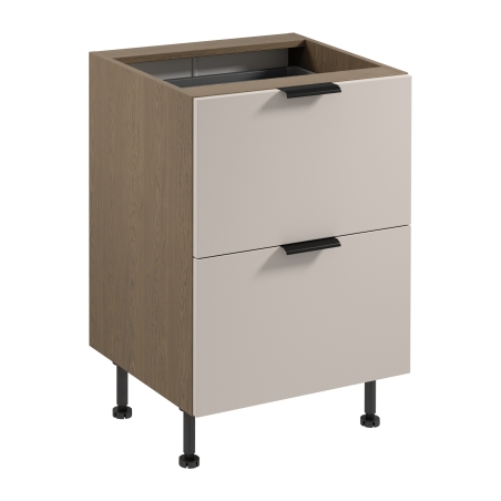 Lower kitchen cabinet Sorento D60S2+1 AX + cutlery insert Gała Meble