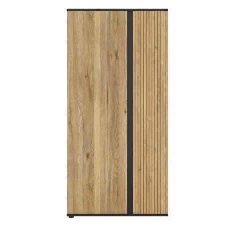 Szafa dwudrzwiowa Luen 95 cm dąb tegola/dąb mauvella Black Red White