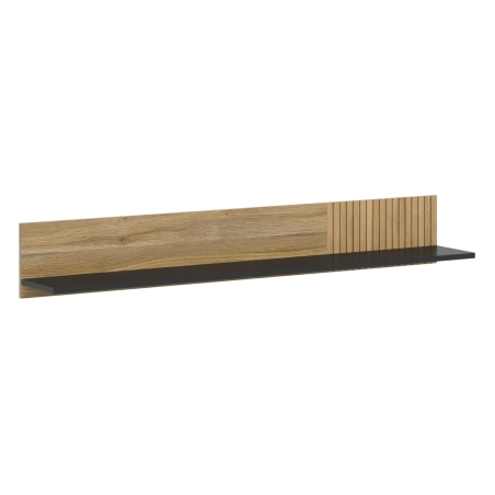 Luen wall shelf 155 cm oak tegola/oak mauvella Black Red White