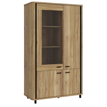 Falam 99 cm cabinet with 4 doors oak mouvella Black Red White