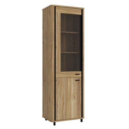 Falam 65 cm cabinet with oak mouvelle doors Black Red White