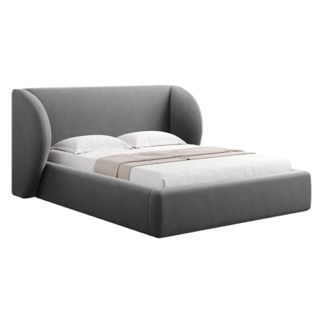 colour - shades of grey, Miley velour bed - Bluvel 14