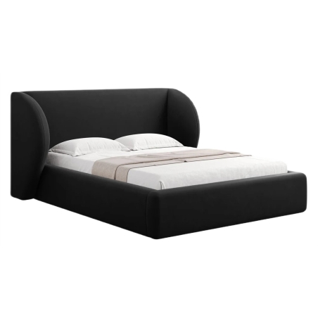 colour - shades of black, Miley velour bed - Bluvel 19