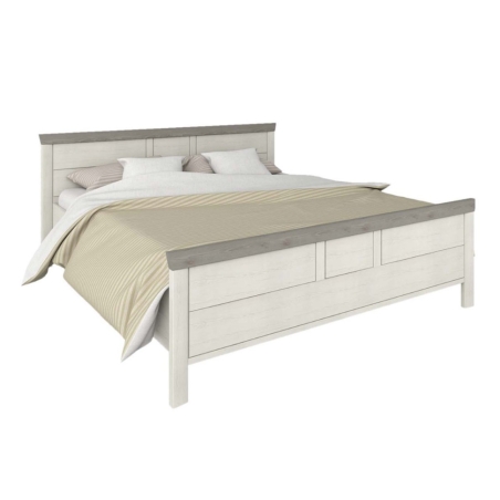 Camron A bed 140x200 cm aurelio pine Black Red White