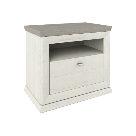 Camron 63 cm bedside cabinet with drawer aurelio pine Black Red White