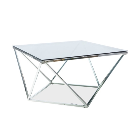 Bench Silver A Chrome 80x80cm Signal