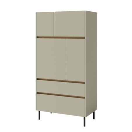 Closed bookcase LC5 Luca Eucalyptus Meblar