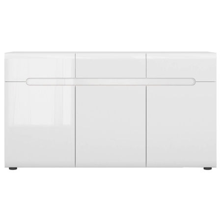Azteca Trio chest of drawers Black Red White