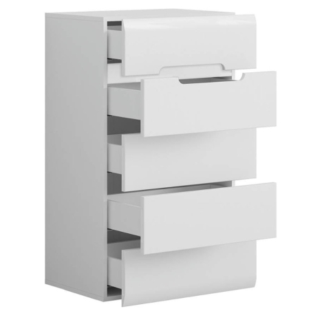 Azteca Trio chest of drawers Black Red White