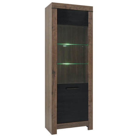 Balin one-door cabinet Black Red White