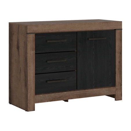 Balin chest of drawers Black Red White