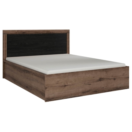 Balin 160 bed with box Black Red White