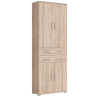 Brw Office Regał 79cm x 221cm x 35cm Black Red White