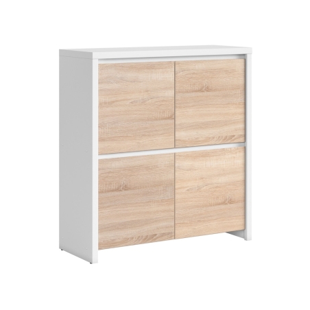 Kolorystyka Black Red White - Biały/Dąb Sonoma