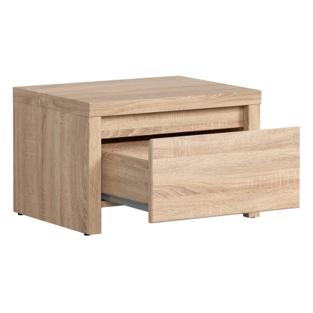 Bedside table Kaspian KOM1S Black Red White