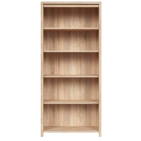 Kaspian 90cm open bookcase Black Red White