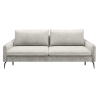 Sofa Glossy Wersal odcienie bieli/jasny beż