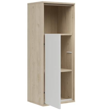 Szafka wisząca Ema 36 cm z drzwiami i półką orzech jackson hickory/jasny szary Black Red White