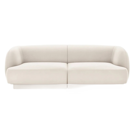 Sofa 2-osobowa Miley Micdoni odcienie beżu welur