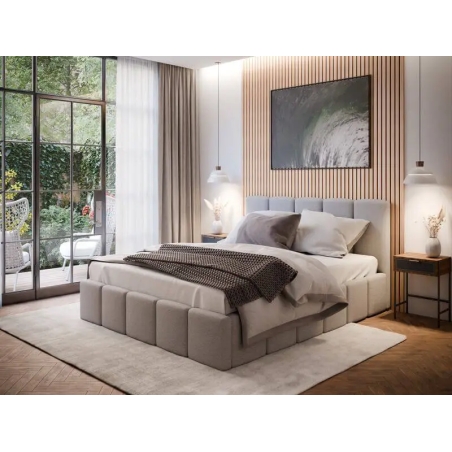 Upholstered bed Basilides with container 140x200 Forte