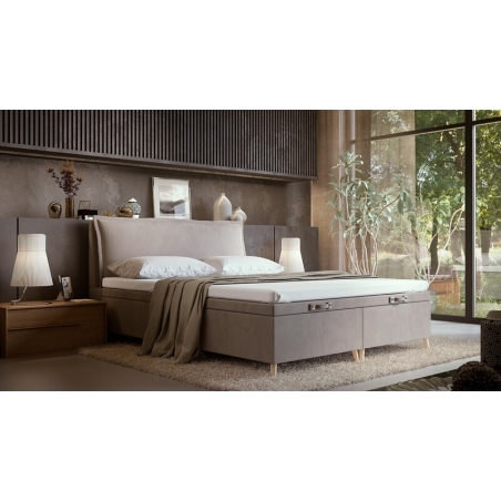Continental bed with container Liyow 180x200cm Forte