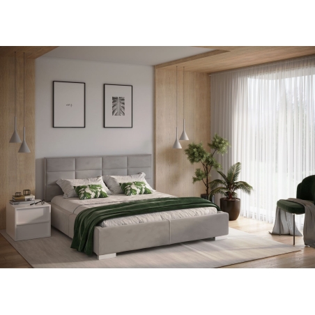 Upholstered bed with container Pomoza 180x200cm Forte
