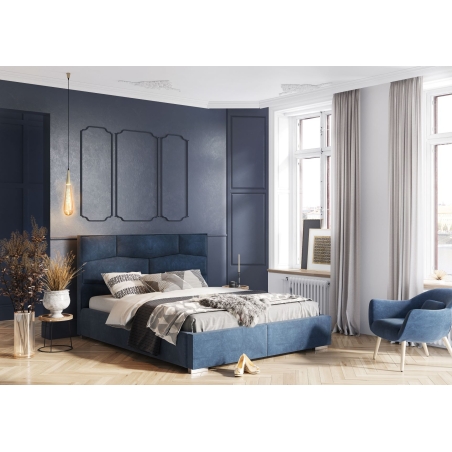 Upholstered bed with container Nellur 160x200cm Forte