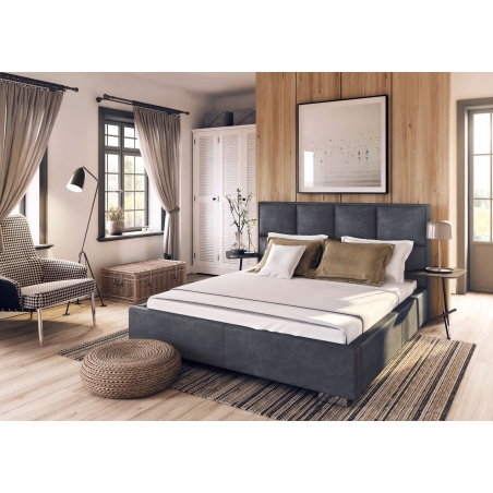 Upholstered bed with container Salamanca 120x200cm Forte
