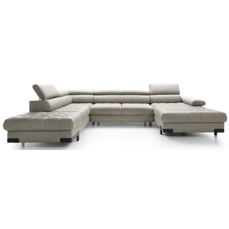 Corner sofa Selva XL natural leather Versailles